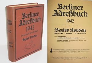 Berliner Adreßbuch 1942 Bezirk Norden: Weißensee / Pankow / Reinickendorf