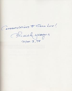 Seller image for The Quest For Mach One: A First Person Account Of Breaking The Sound Barrier ***Signed*** for sale by Legends In History