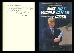 Immagine del venditore per John Wooden: They Call Me Coach (Revised Edition) venduto da Legends In History