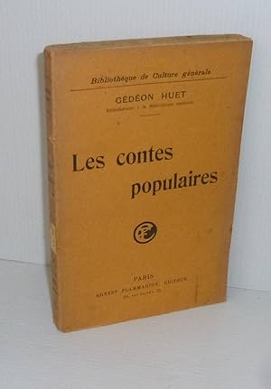 Imagen del vendedor de Les contes populaires. Bibliothque de culture gnrale. Paris. Flammarion. 1923. a la venta por Mesnard - Comptoir du Livre Ancien