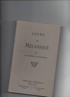 Cours de mécanique