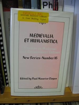 Seller image for Medievalia et Humanistica: Studies in Medieval & Renaissance Culture: New Series: Number 16: Literary Theory for sale by PsychoBabel & Skoob Books