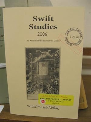 Immagine del venditore per Swift Studies: The Annual of the Ehrenpreis Center, 2006 venduto da PsychoBabel & Skoob Books