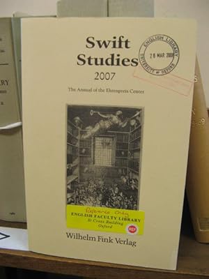 Bild des Verkufers fr Swift Studies: The Annual of the Ehrenpreis Center, 2007 zum Verkauf von PsychoBabel & Skoob Books