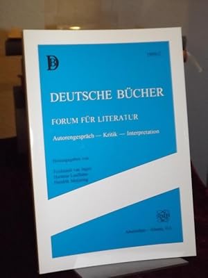 Bild des Verkufers fr Deutsche Bcher. XXIX/1999/2. Forum fr Literatur. Autorengesprch - Kritik - Interpretation. zum Verkauf von Altstadt-Antiquariat Nowicki-Hecht UG