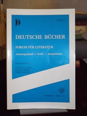 Bild des Verkufers fr Deutsche Bcher. XXX/2000/2-3. Forum fr Literatur. Autorengesprch - Kritik - Interpretation. zum Verkauf von Altstadt-Antiquariat Nowicki-Hecht UG