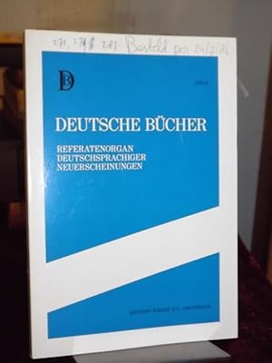 Bild des Verkufers fr Deutsche Bcher. XV/1985/4. Referatenorgan germanistischer, belletristischer und deutschkundlicher [deutschsprachiger] Neuerscheinungen (vorm. Het Duitse Boek). zum Verkauf von Altstadt-Antiquariat Nowicki-Hecht UG