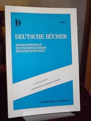 Seller image for Deutsche Bcher. XXIV/1994/1. Gesprch mit Werner Schmidli. Referatenorgan germanistischer, belletristischer und deutschkundlicher [deutschsprachiger] Neuerscheinungen (vorm. Het Duitse Boek). for sale by Altstadt-Antiquariat Nowicki-Hecht UG