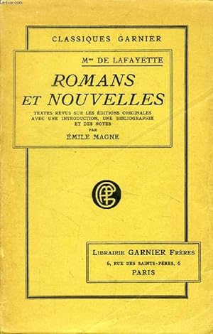 Bild des Verkufers fr ROMANS ET NOUVELLES zum Verkauf von Le-Livre