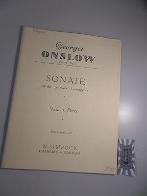 Seller image for Sonate A-Dur : viola & piano, Op. 16, Nr. 3. for sale by Druckwaren Antiquariat