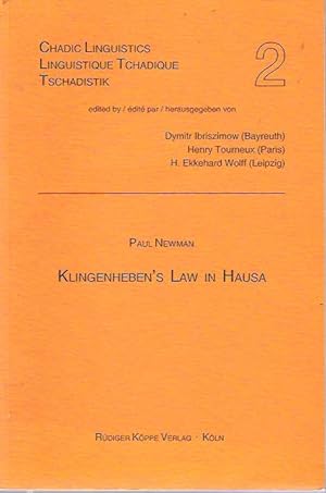 Seller image for Klingenheben's Law in Hausa for sale by Mike's Library LLC