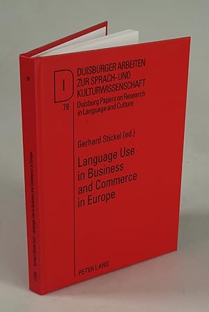 Immagine del venditore per Language Use in Business and Commerce in Europe. venduto da Antiquariat Dorner