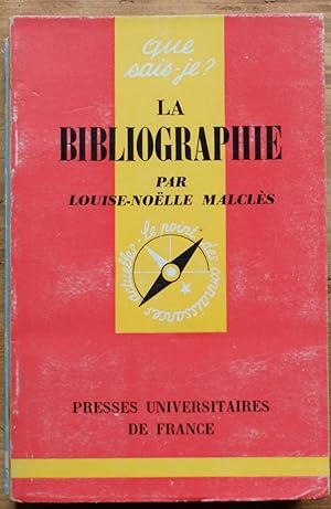 Seller image for Que sais-je ? n 708 - La bibliographie for sale by Aberbroc