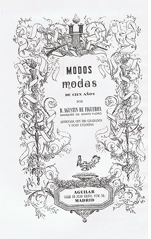 Imagen del vendedor de MODOS Y MODAS DE CIEN AOS a la venta por Librera Torren de Rueda