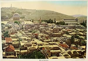 "Blick auf Jerusalem" originale Rotations-Lithographie (Mehrfarbentiefdruck) ca.58x86cm (Darstell...