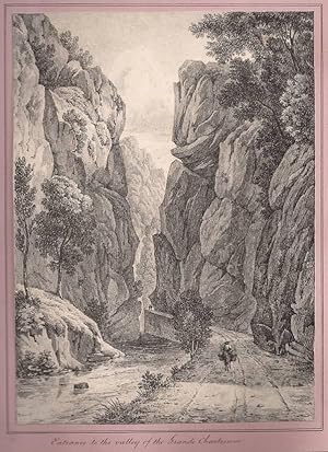 Bild des Verkufers fr Entrance to the valley of the Grande Chartreuse. zum Verkauf von Ludwig Rosenthal's Antiquariaat