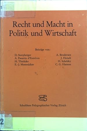 Bild des Verkufers fr Recht und Macht in Politik und Wirtschaft; Sozialwissenschaftliche Studien fr das Schweizerische Institut fr Auslandsforschung, Band 4; zum Verkauf von books4less (Versandantiquariat Petra Gros GmbH & Co. KG)