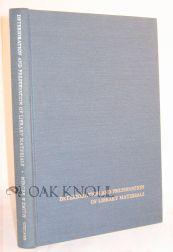 Imagen del vendedor de DETERIORATION AND PRESERVATION OF LIBRARY MATERIALS a la venta por Oak Knoll Books, ABAA, ILAB