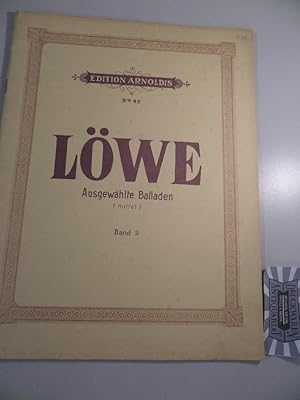 Bild des Verkufers fr Lwe - Album, Band 2 : Edition Arnoldis No 42. Eine Auswahl seiner beliebtesten Balladen fr mittlere Singstimme mit Klavierbegleitung. zum Verkauf von Druckwaren Antiquariat