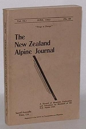 Imagen del vendedor de The New Zealand Alpine Journal. June, 1942. Vol. IX. No. 29. a la venta por Renaissance Books, ANZAAB / ILAB