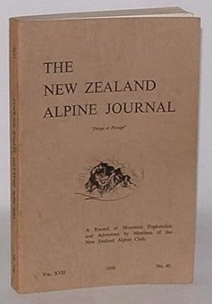 Seller image for The New Zealand Alpine Journal. June, 1958. Vol. XVII. No. 45. for sale by Renaissance Books, ANZAAB / ILAB