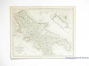 Das Königreich beider Sicilien 1857, nördliche Haelfte: Abruzzo, Lavoro, Apulien, Calabrien; südl...