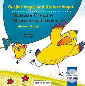 Bild des Verkufers fr Groer Vogel und Kleiner Vogel. Kinderbuch Deutsch-Russisch mit Audio-CD zum Verkauf von AHA-BUCH GmbH