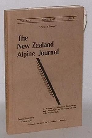 Bild des Verkufers fr The New Zealand Alpine Journal. June, 1947. Vol. XII. No. 34. zum Verkauf von Renaissance Books, ANZAAB / ILAB