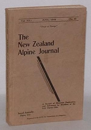 Bild des Verkufers fr The New Zealand Alpine Journal. June, 1948. Vol. XII. No. 35. zum Verkauf von Renaissance Books, ANZAAB / ILAB