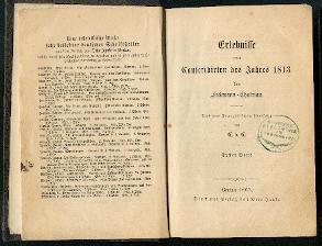 Erlebnisse eines Conscribirten des Jahres 1813.