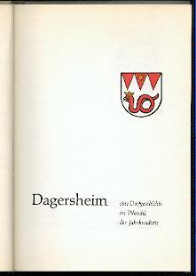 Dagersheim, eine Dorfgeschichte im Wandel der Jahrhunderte.