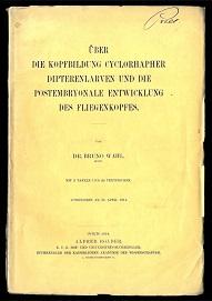 Seller image for ber die Kopfbildung cyclorhapher Dipterenlarven und die postembryonale Entwicklung des Fliegenkopfes. for sale by Antiquariat  Jrgen Fetzer