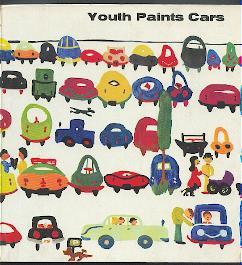 Youth paints cars.