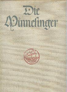 12 Bildtafeln aus der Manessischen Liederhandschrift. (Die Minnesinger - auf dem Vorderdeckel).