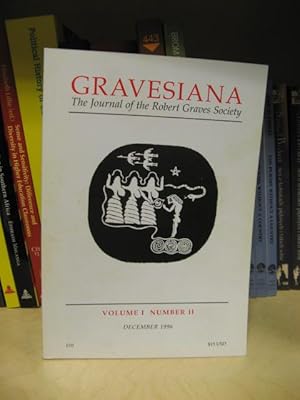 Bild des Verkufers fr Gravesiana: The Journal of the Robert Graves Society: Volume I, Number II, December 1996 zum Verkauf von PsychoBabel & Skoob Books