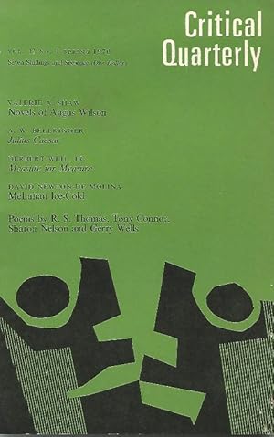 Immagine del venditore per The Critical Quarterly. Volume 12, Number 1, Spring 1970 venduto da Cameron House Books