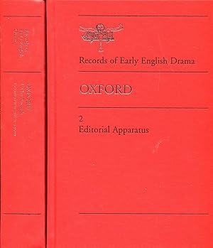 Immagine del venditore per Records of Early English Drama - Oxford (two volumes complete) venduto da Pendleburys - the bookshop in the hills