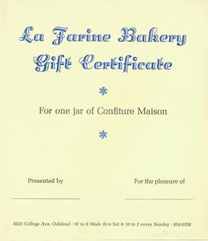 La Farine French Bakery.