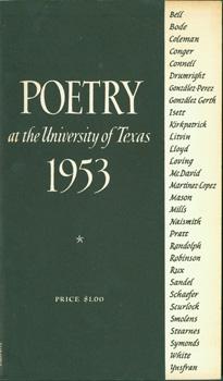 Seller image for Poetry At the University of Texas 1953. for sale by Wittenborn Art Books