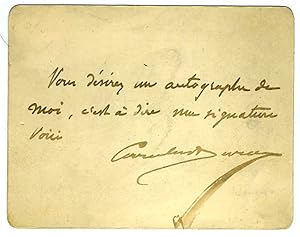 Carolus Duran autograph