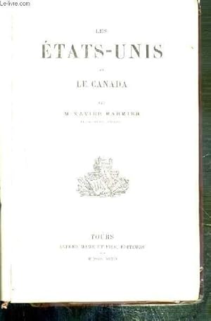 Bild des Verkufers fr LES ETATS-UNIS ET LA CANADA zum Verkauf von Le-Livre