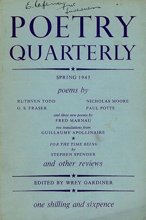 Poetry Quarterly Spring 1945 Vol.7 No. 1