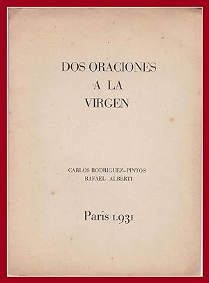 Seller image for Dos Oraciones a la Virgen - Firmado por ambos autores for sale by Eduardo Martnez Moreira