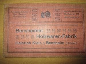 Spezialität: Holzkämme für Eisenräder . Bensheim. Holzzahnräder D. R.P. und Holzriemscheiben biet...