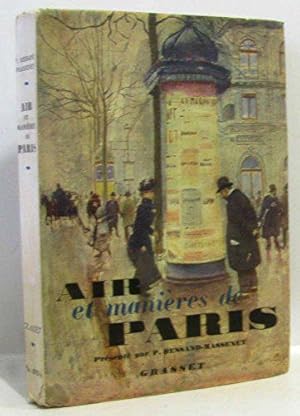 Bild des Verkufers fr air et manieres de paris zum Verkauf von JLG_livres anciens et modernes