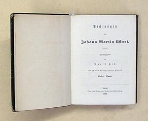 Immagine del venditore per Dichtungen von Johann Martin Usteri. (3 Bde. in 1 Bd.). venduto da antiquariat peter petrej - Bibliopolium AG
