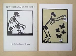 Bild des Verkäufers für Ein neuer Totentanz: Der Totentanz der Tiere. 12 Linoldrucke von Hubert Vogl. zum Verkauf von antiquariat peter petrej