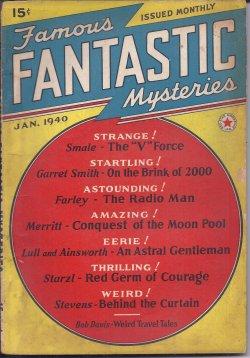 Bild des Verkufers fr FAMOUS FANTASTIC MYSTERIES: January, Jan. 1940 zum Verkauf von Books from the Crypt