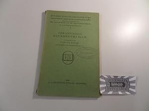 Imagen del vendedor de Der Siegeszug des Alexanders d.Gr. Aus dem Schatze des Altertums : Reihe B, Lateinische Reihe - 6. a la venta por Druckwaren Antiquariat