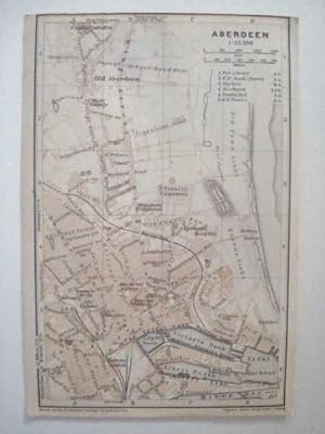 Seller image for Aberdeen & St. Andrews Town Plan, Baedeker's Guide to Great Britain for sale by Maynard & Bradley